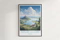 pays de la loire travel poster hanged on the wall france