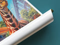 busch gardens travel poster tube tampa bay