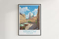 krakow travel poster hanged on the wall poland