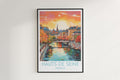 hauts de seine travel poster hanged on the wall france