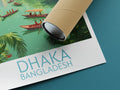 dhaka travel poster rolled bangladesh