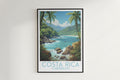 costa rica travel poster hanged on the wall caribbean