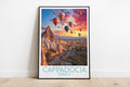 cappadocia travel poster on the ground turkey