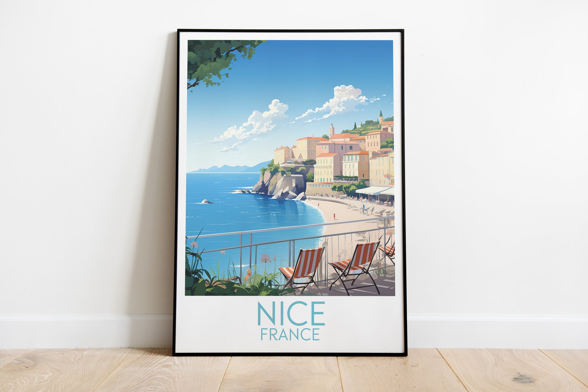 nice travel poster on the ground france