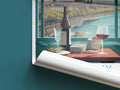 bordeaux travel poster roll up france