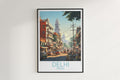 delhi travel poster hanged on the wall india