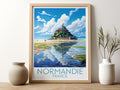 normandie travel poster for kitchen france