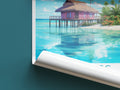 maldives travel poster roll up maldives