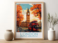 london travel poster for kitchen united kingdom