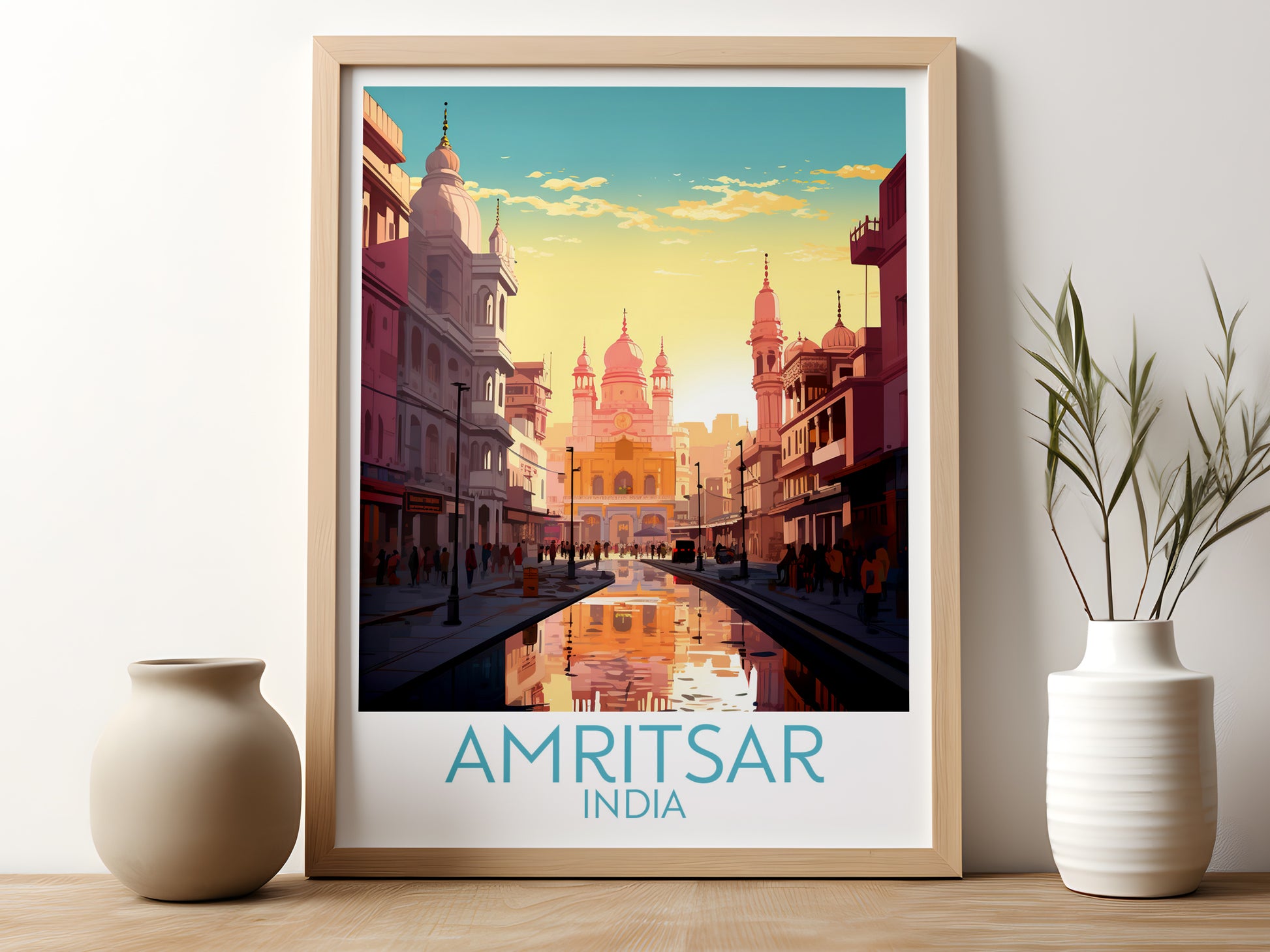 amritsar travel poster for kitchen india