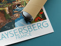 kaysersberg travel poster rolled france