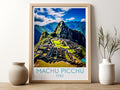 machu picchu travel poster for kitchen peru