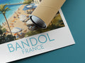 bandol travel poster rolled france