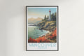 vancouver travel poster hanged on the wall canada