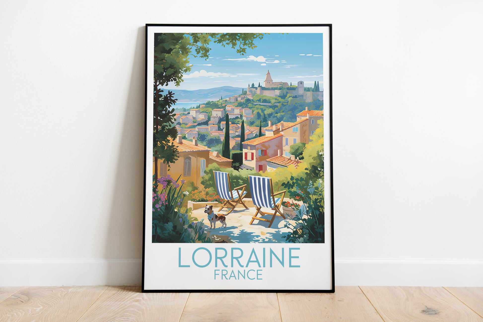 lorraine travel poster on the ground france