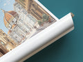 florence travel poster tube italy