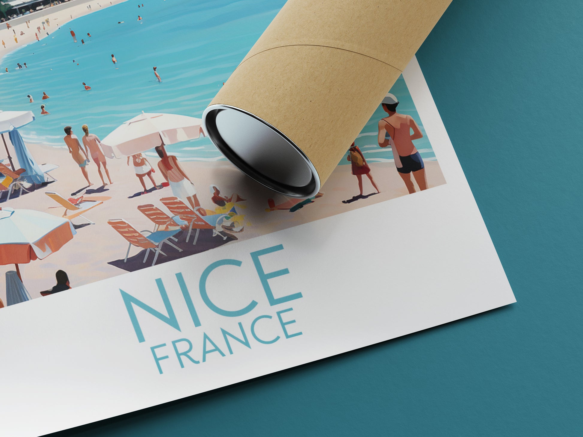 nice travel poster rolled france