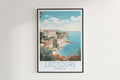 lectoure travel poster hanged on the wall france