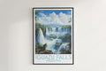 iguazu falls travel poster hanged on the wall argentina