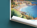 collioure travel poster roll up france