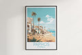 paphos travel poster hanged on the wall cyprus