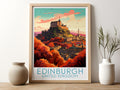 edinburgh travel poster for kitchen united kingdom