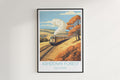 ashdown forest travel poster hanged on the wall east sussex