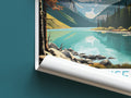 lake louise travel poster roll up canada