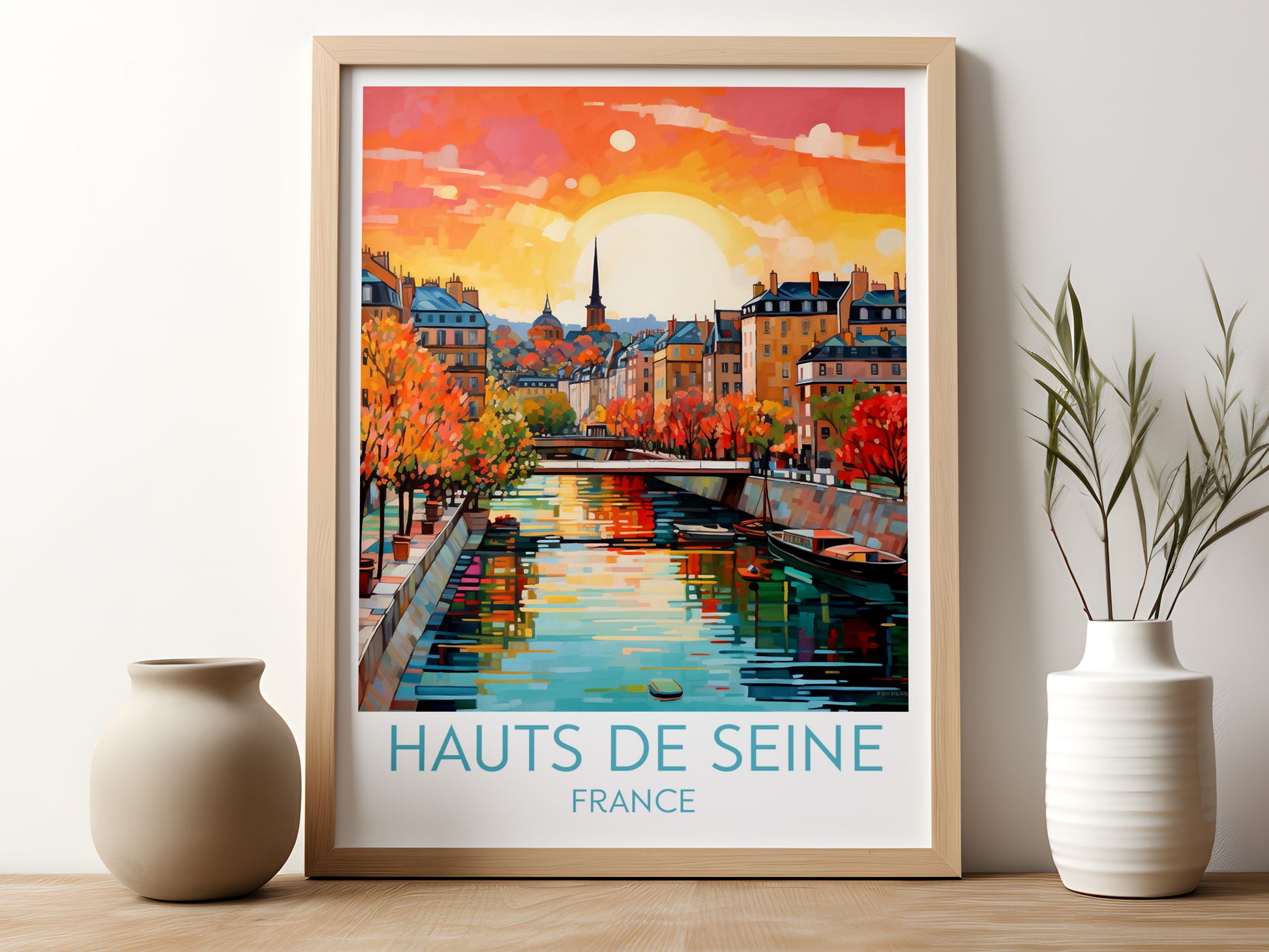 hauts de seine travel poster for kitchen france