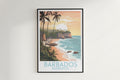 barbados travel poster hanged on the wall barbados