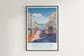 brighton travel poster hanged on the wall united kingdom