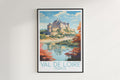 val de loire travel poster hanged on the wall france