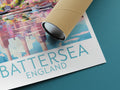 battersea travel poster rolled england