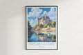 pays de la loire travel poster hanged on the wall france