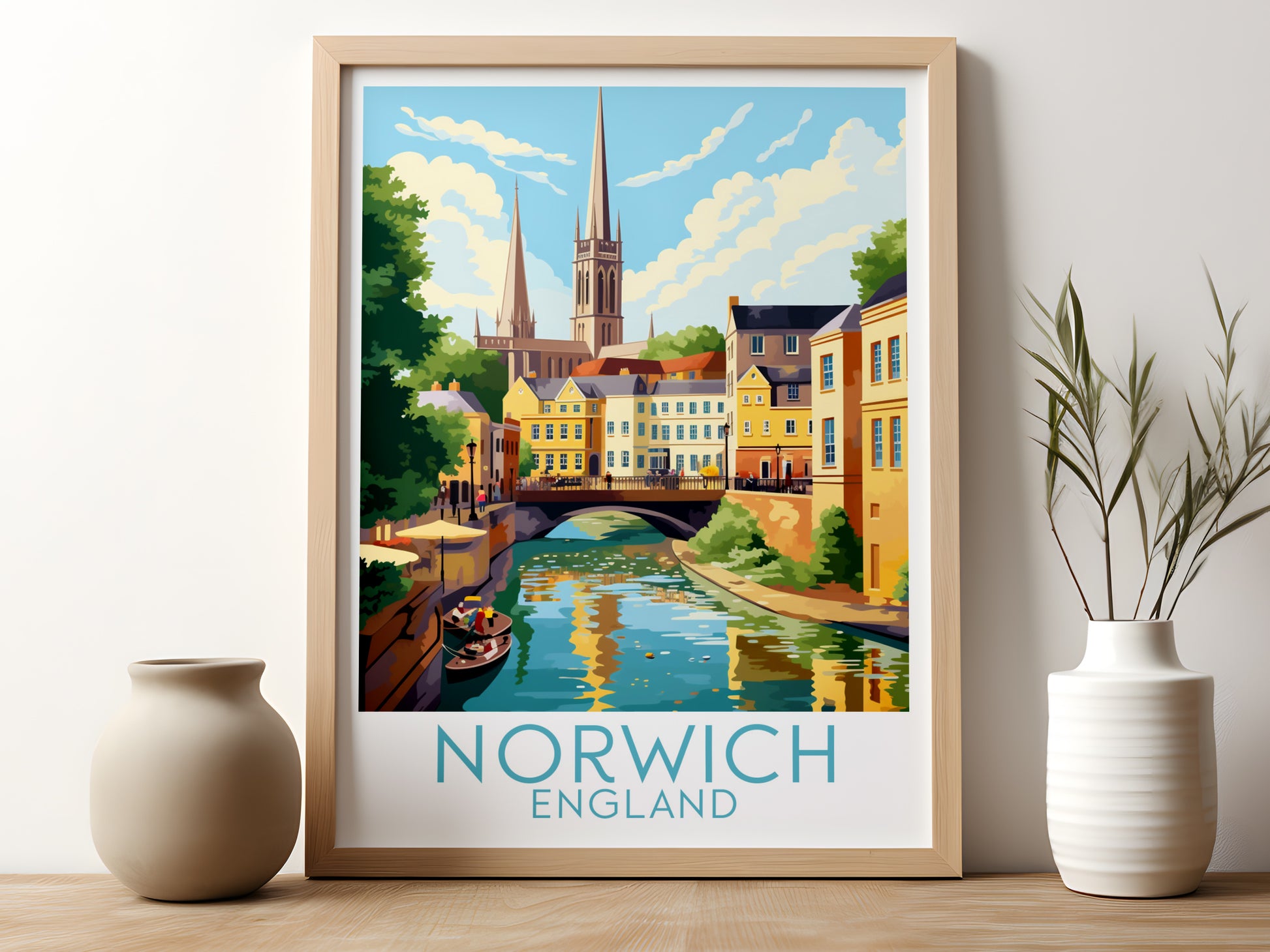 norwich travel poster for kitchen england