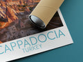 cappadocia travel poster rolled turkey