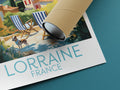 lorraine travel poster rolled france