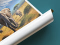 amboseli travel poster tube kenya