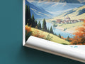 les alpes travel poster roll up france