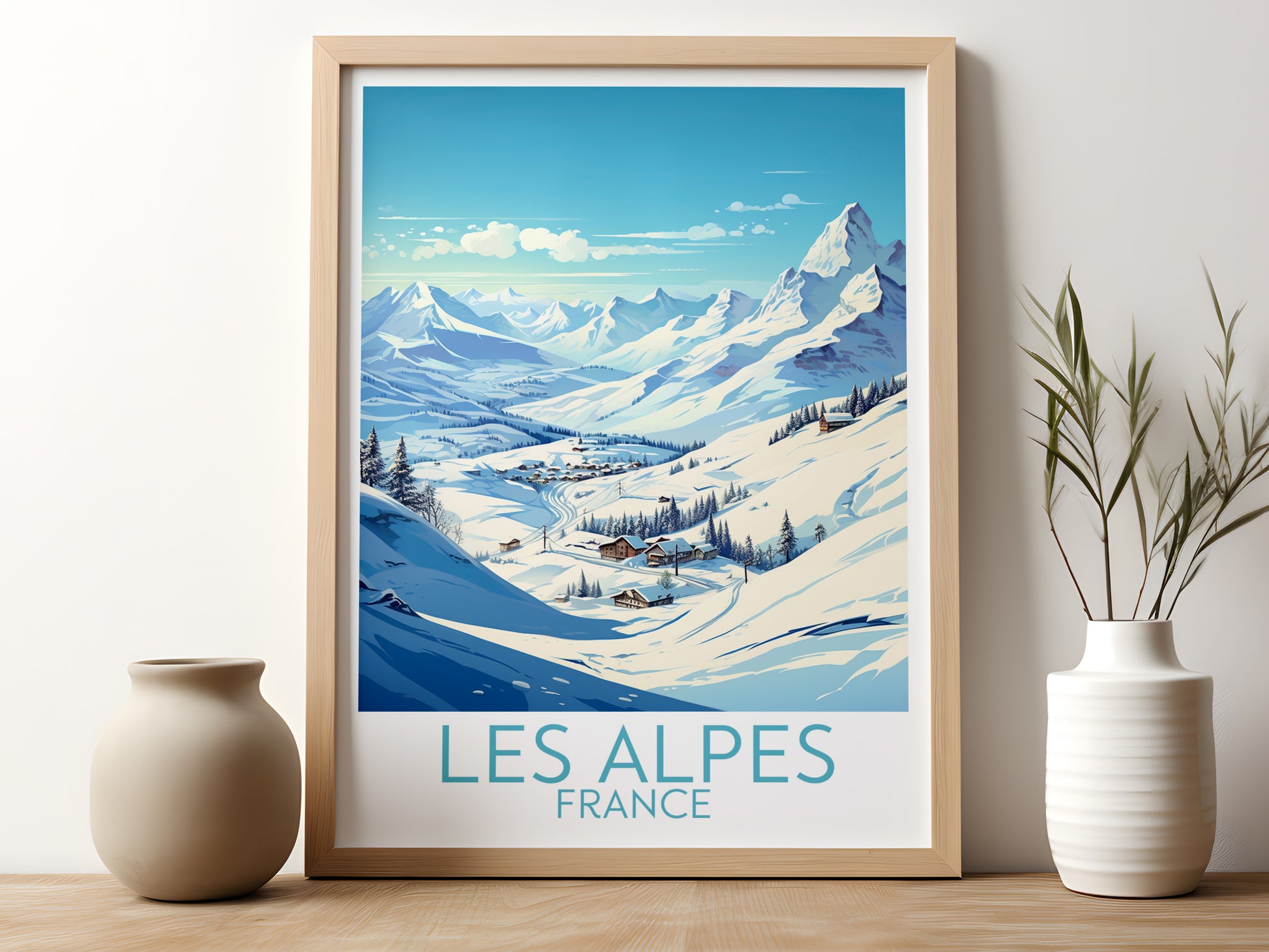 les alpes travel poster for kitchen france