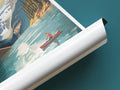 lake louise travel poster tube canada