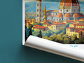 florence travel poster roll up italy