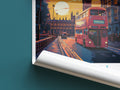 london travel poster roll up united kingdom