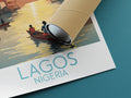 lagos travel poster rolled nigeria