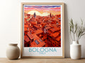 bologna travel poster for kitchen italy