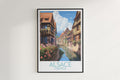 alsace travel poster hanged on the wall france