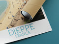 dieppe travel poster rolled france