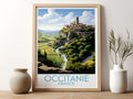 occitanie travel poster for kitchen france