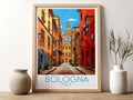 bologna travel poster for kitchen italy