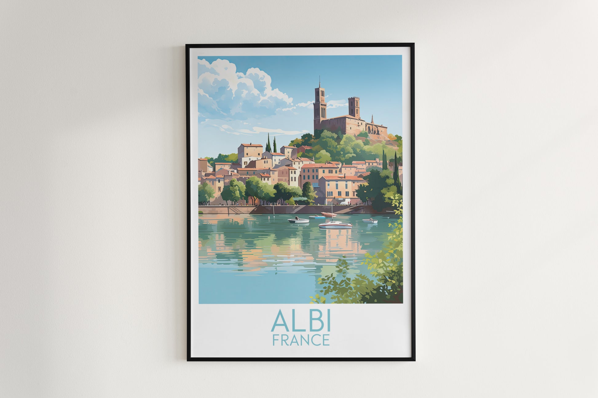 albi travel poster hanged on the wall france